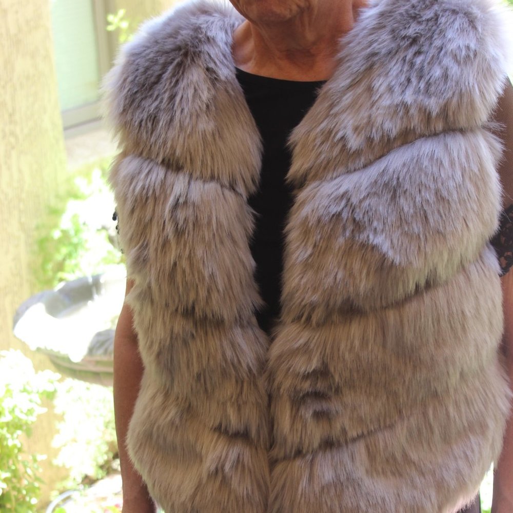 Beautiful Lined Faux Fur Vest NWT